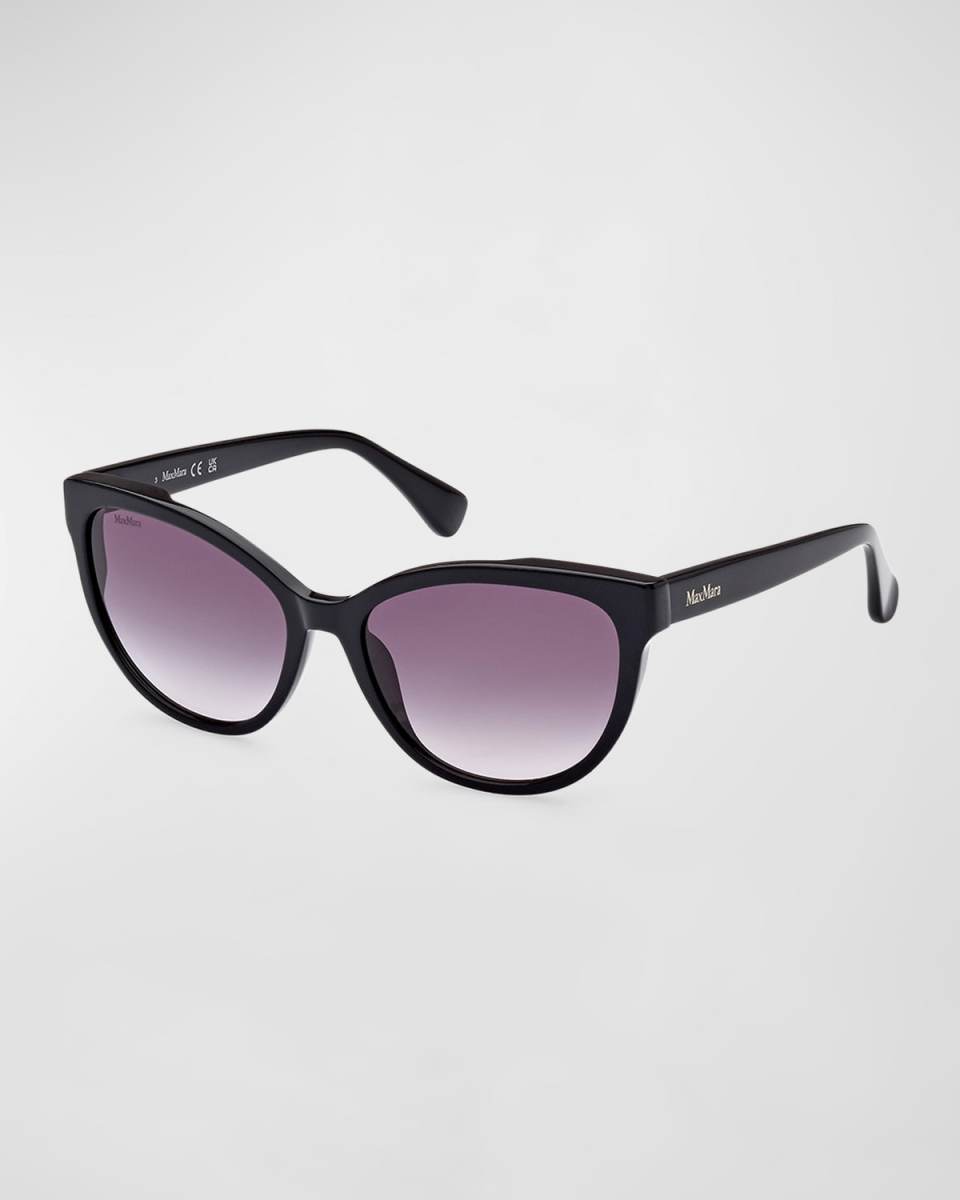 Patterned Round Acetate Sunglasses
